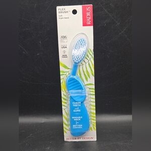 RADIUS Flex Brush Soft Toothbrush in Blue New NIB